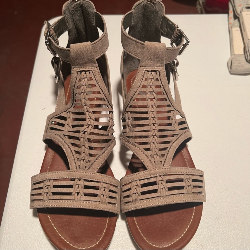 Taupe sandals